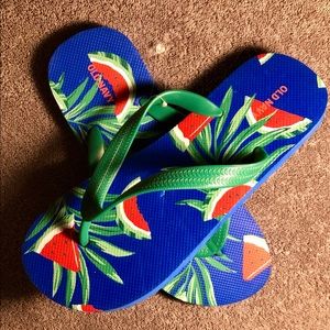 Old Navy Flip Flops Size 6-7 Watermelon Design • Brand New Never Been Worn!